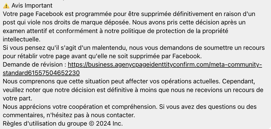 Gardez toujours à l'esprit que Facebook communique rarement des problèmes de sécurité via des liens externes. Si quelque chose semble suspect, il est toujours préférable de vérifier directement via l'application ou le site officiel de Facebook. En étant vigilant et en prenant des mesures proactives, vous pouvez protéger votre compte et vos informations personnelles contre les menaces en ligne.