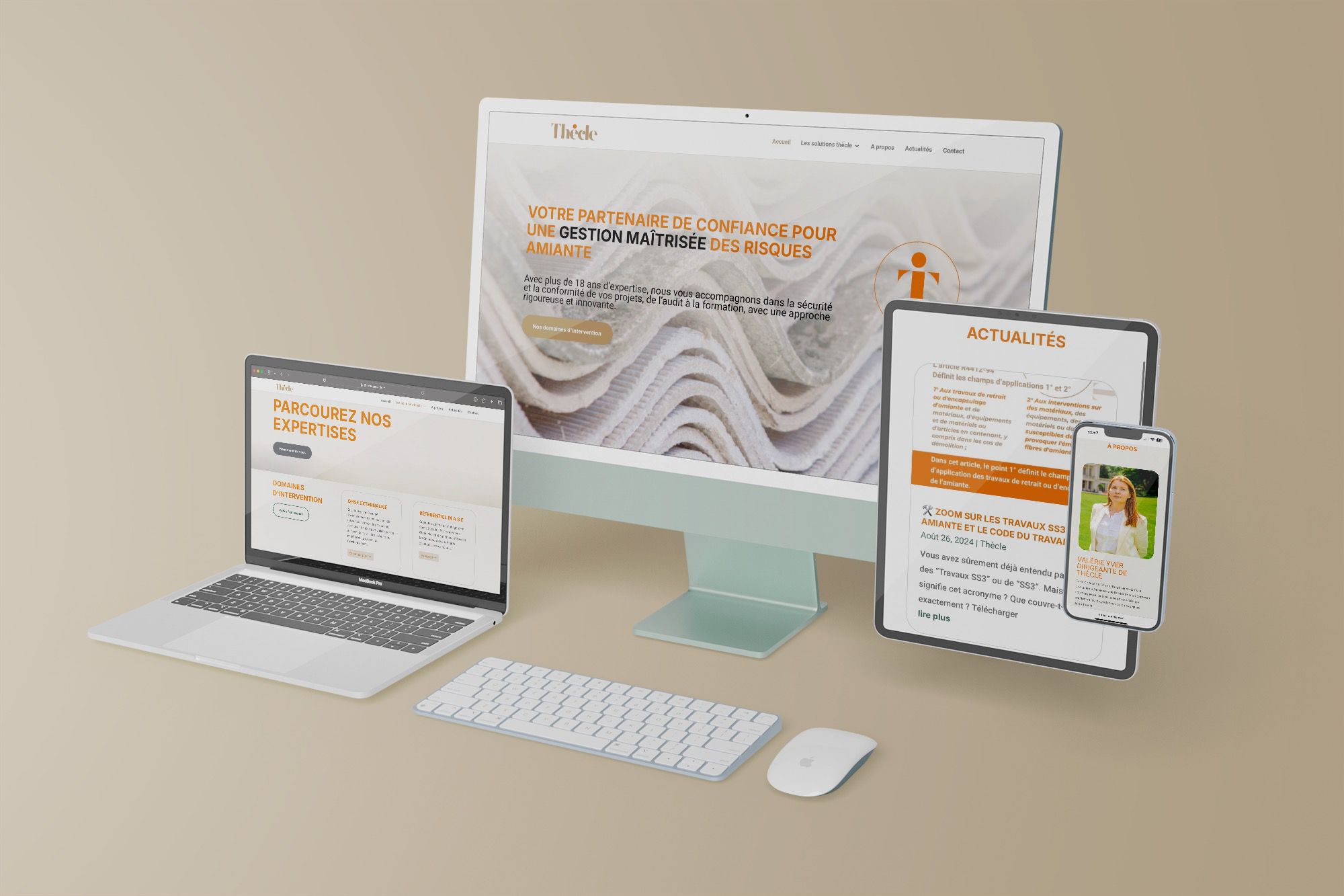site internet thecle amiante thecle-amiante